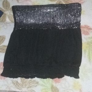 FINAL DROP...Strapless bling shirt with bling studs on top of it